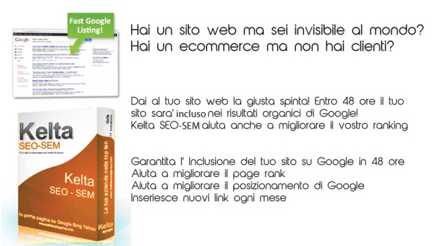 posizionamento sito web